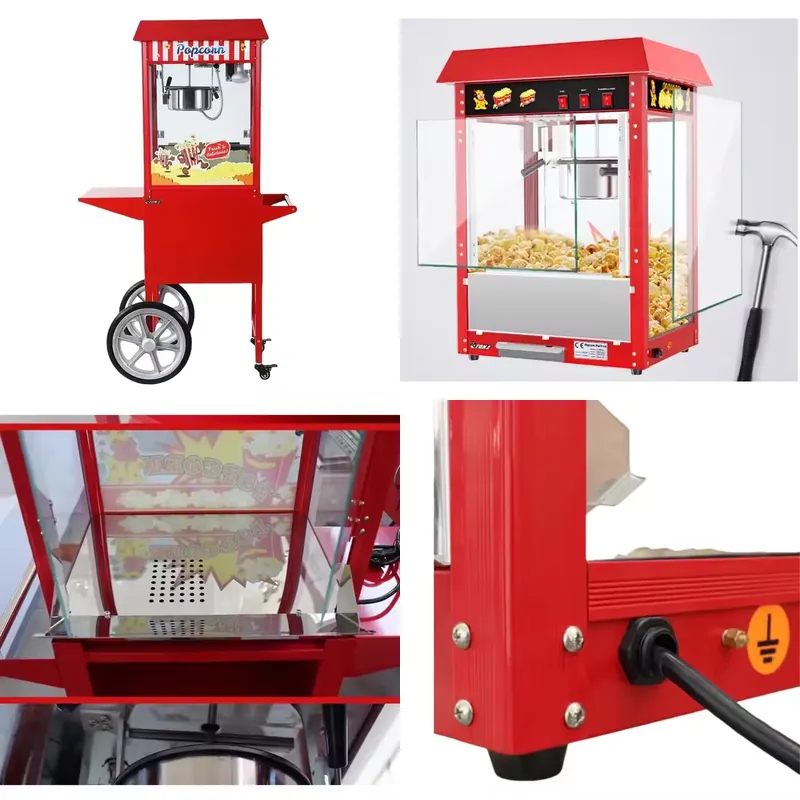 Popcorn - Heißluft-Popcornmaschine für Gewerbe - Industrieller Automatischer