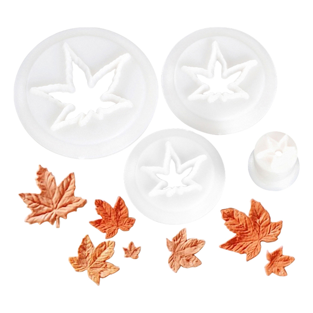 Cookies Pack - Herbst-Ahornblatt Ausstechformen-Set, Herbst-Thema Kuchen-DIY-Ausstecher, Werkzeuge für