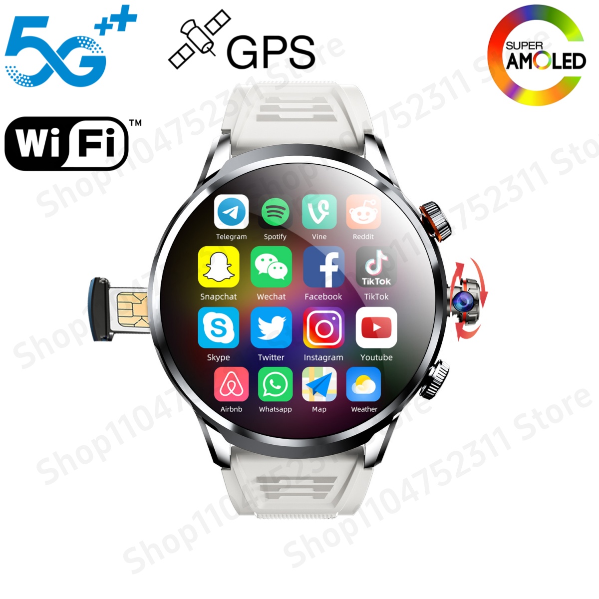 Seaweed Snack - GoldenSpike H18 Pro Smartwatch Männer Frauen