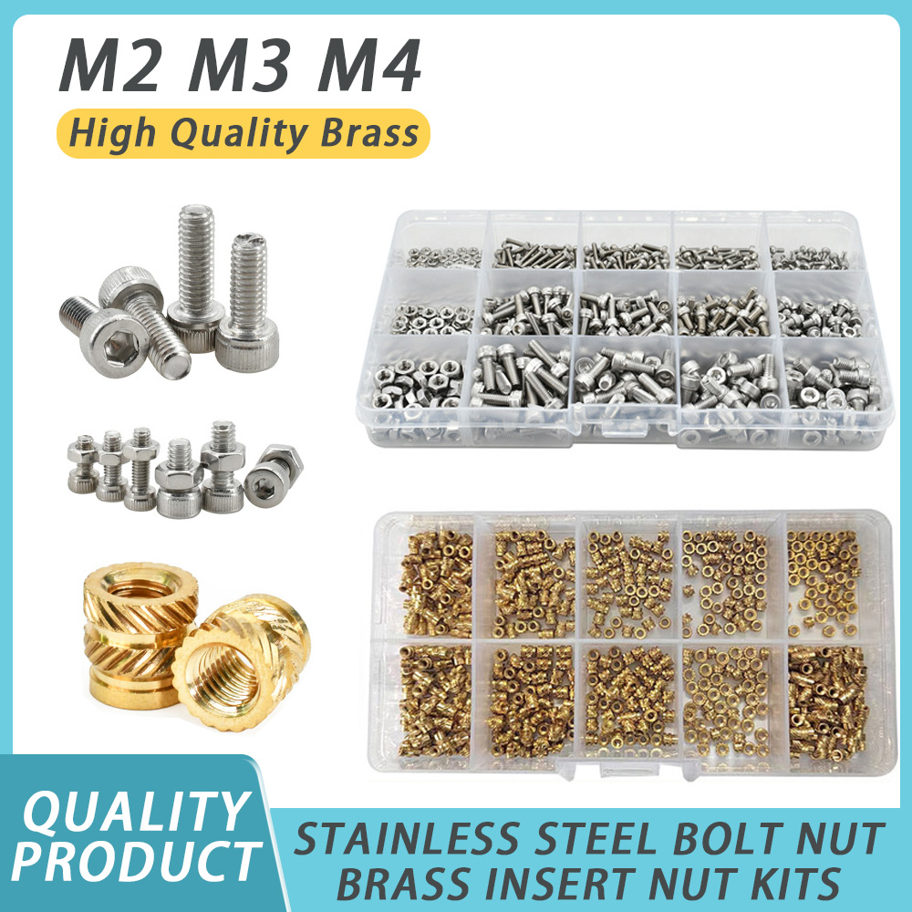 Nuts Mix - M2 M3 M4 Messing Hot Melt