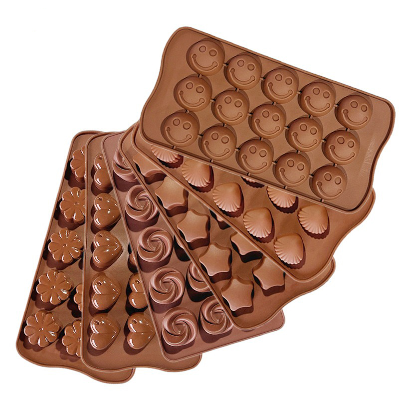 Gummy Candy - 5-8 Stück/Set Silikon-Schokoladenformen, Antihaft-Bonbonformen zum Herstellen