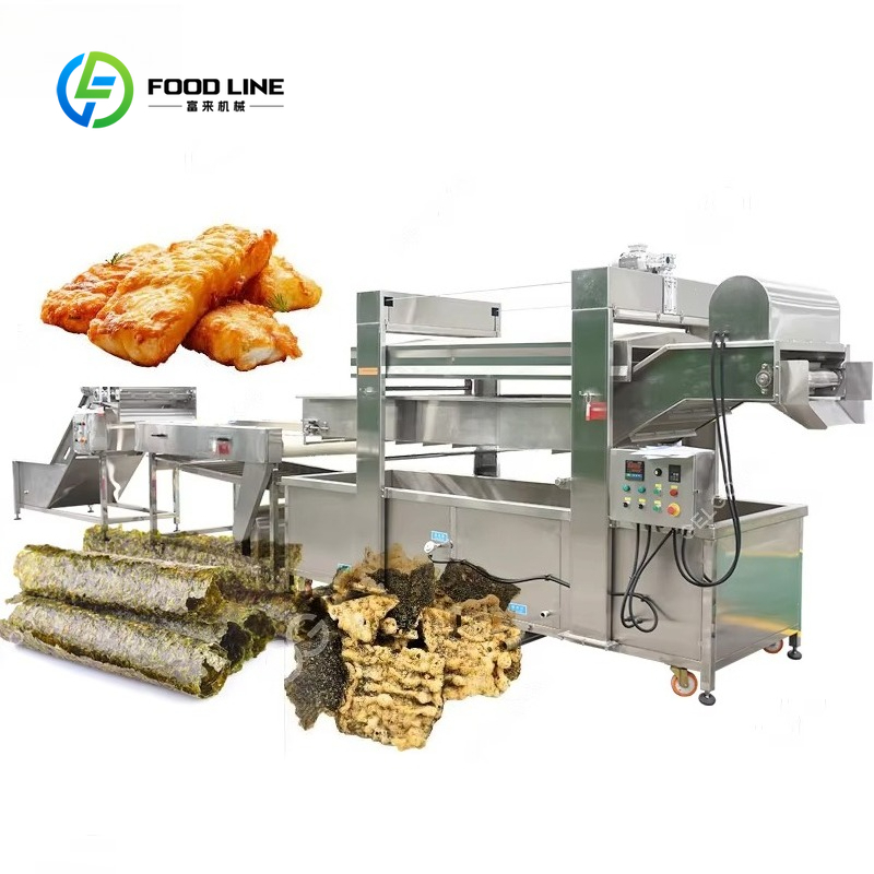 Seaweed Snack - Kommerzielle Tempura-Fritteuse Maßgefertigte Knusprige Snack-Frittiermaschine für