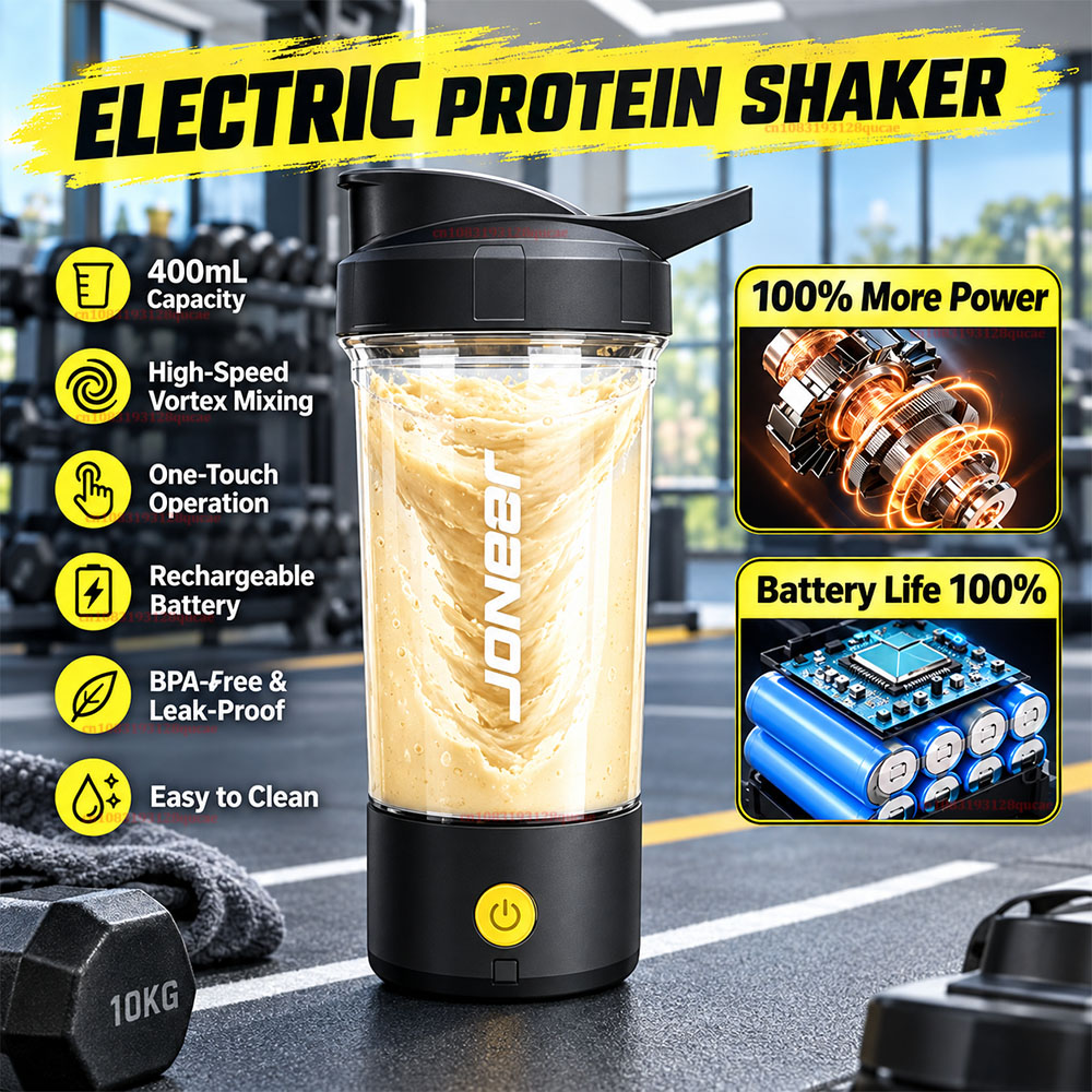 Protein Bar - 2026 Neue Elektrische Protein-Shaker-Flasche USB Automatischer